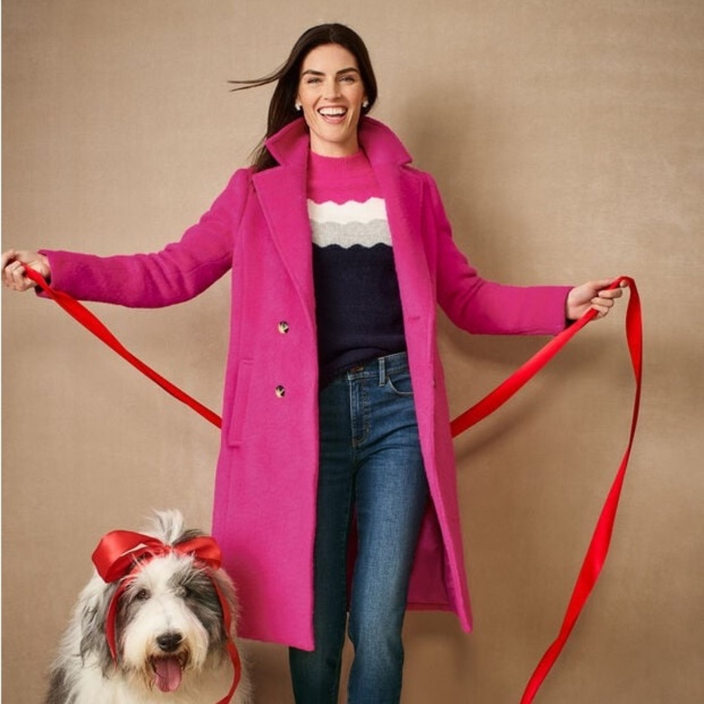 Talbots MOCKNECK SWEATER - SCALLOPED YOKE NWT